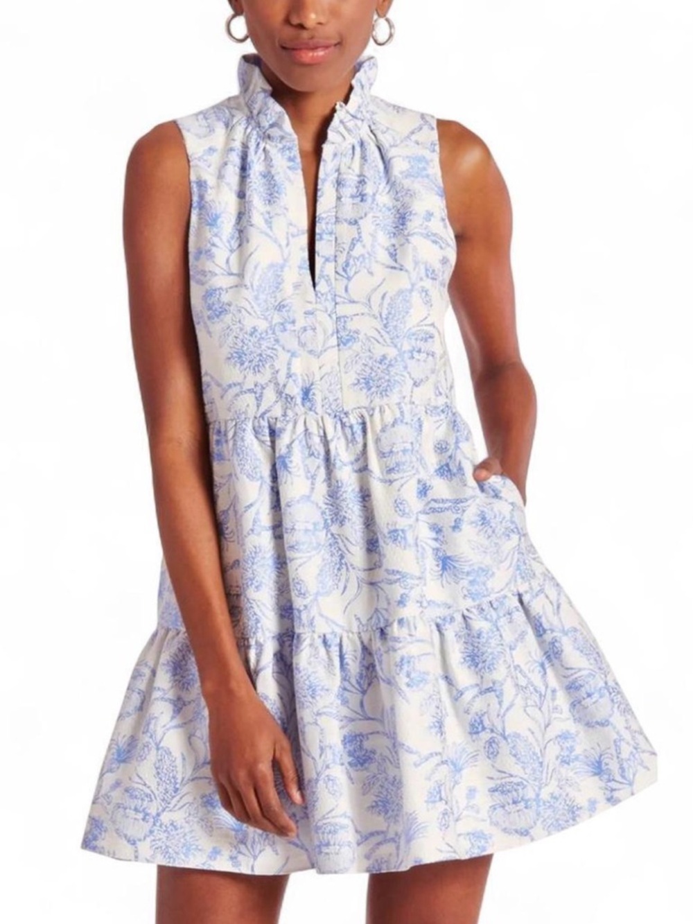 Amanda Uprichard Connolly Dress in English Blue - Size S